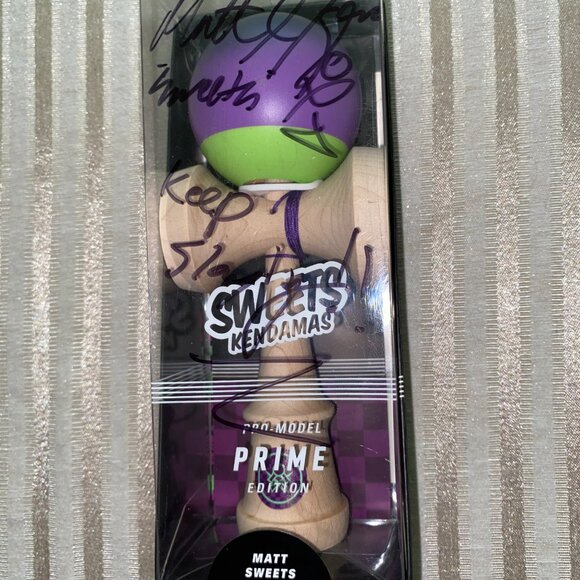 MATT SWEETS KENDAMA PRO MODEL PRIME EDITION NEW SIGNED ON CUP AND BOX - Picture 2 of 11